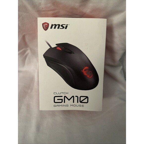 MSI Clutch GM10 2400DPI, 4 Speed DPISwitches, Optical Sensor, Ergonomic Design - Picture 1 of 2